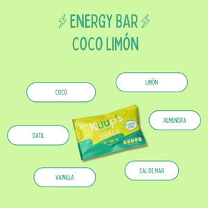 Barra Energética Coco Limón 10 Pack KUUP'S