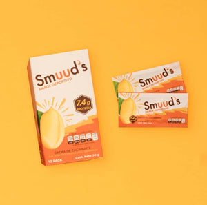 smuuds sigue en movimiento te da proteina natural sin azucar snack saludable sin conservantes sin lacteos crema de cacahuate