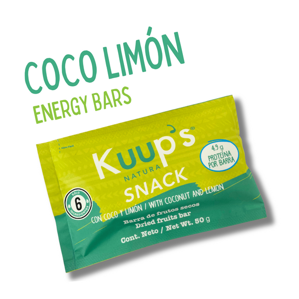 Barra Energética Coco Limón 10 Pack KUUP'S