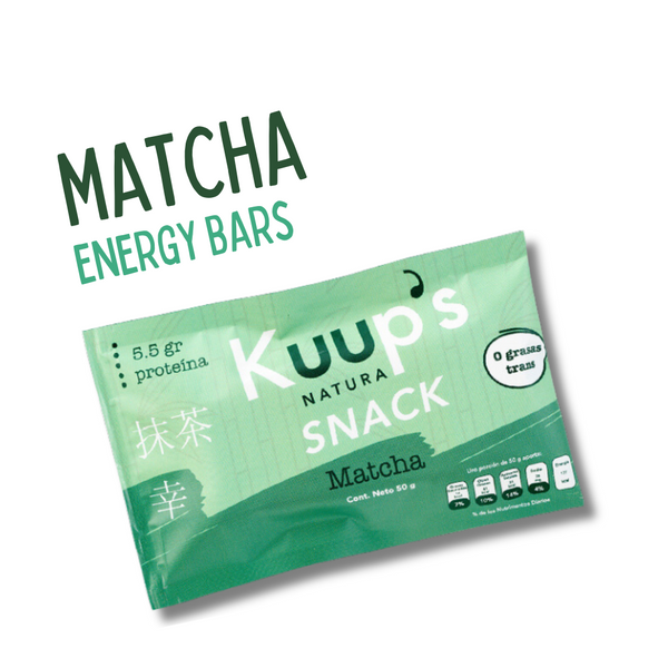 Barra Energética Matcha 10 Pack KUUP'S