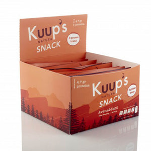 kuup's avena y datil snack energetico barra de cereal natural para deportistas y diabeticos sin gluten sin conservantes natural